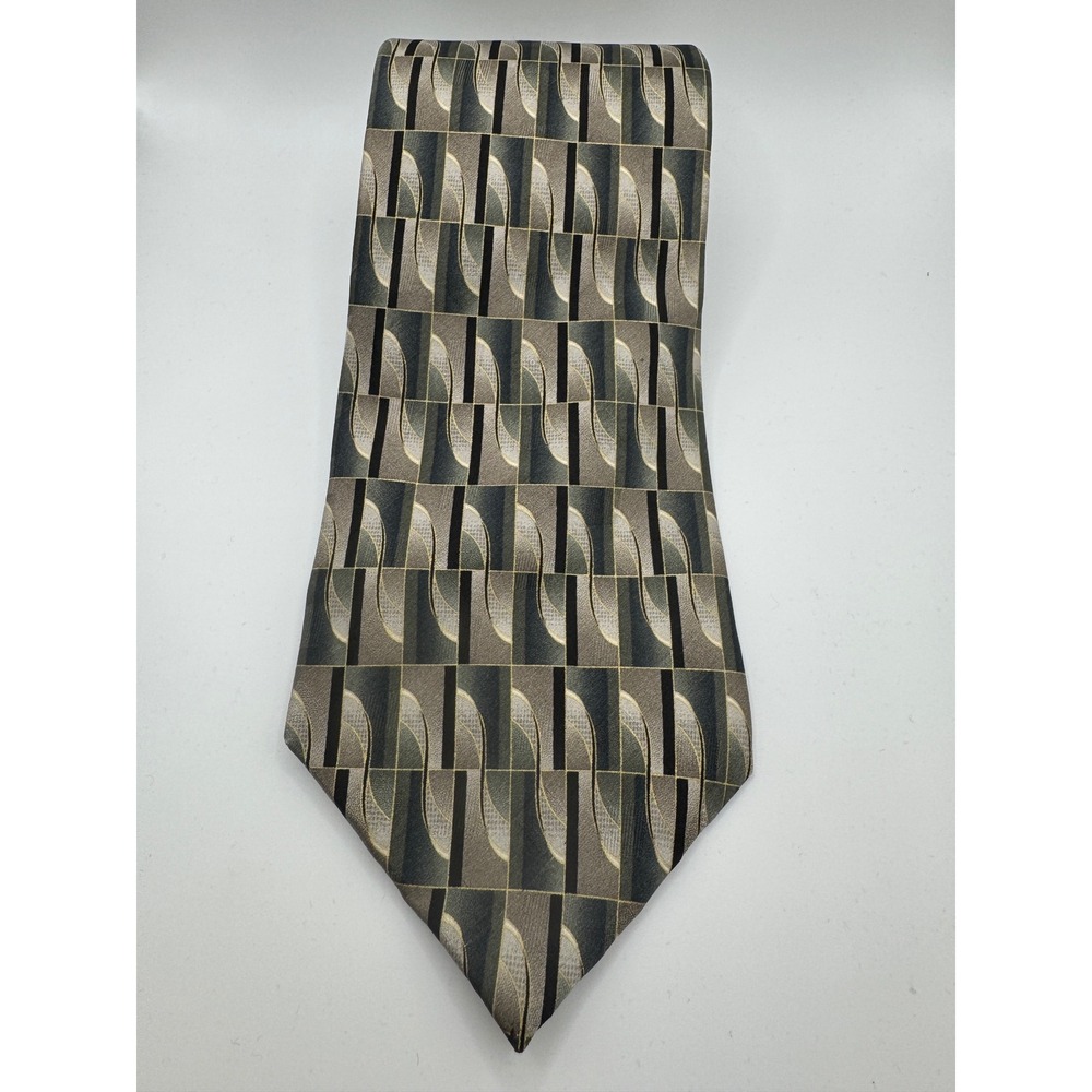 Pierre Cardin Silk Geometric‎ Pattern Necktie Men's Formal Business Accessory